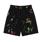 Big Build Men Splash Ink Style Workout Sports Shorts